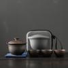 Jianshui Purple Pottery Gaiwan Ceramic Handmade Household Kung Fu Tea Set Tea Bowl Tea Cup Tea Maker Tea Ceremony Tea Tureen