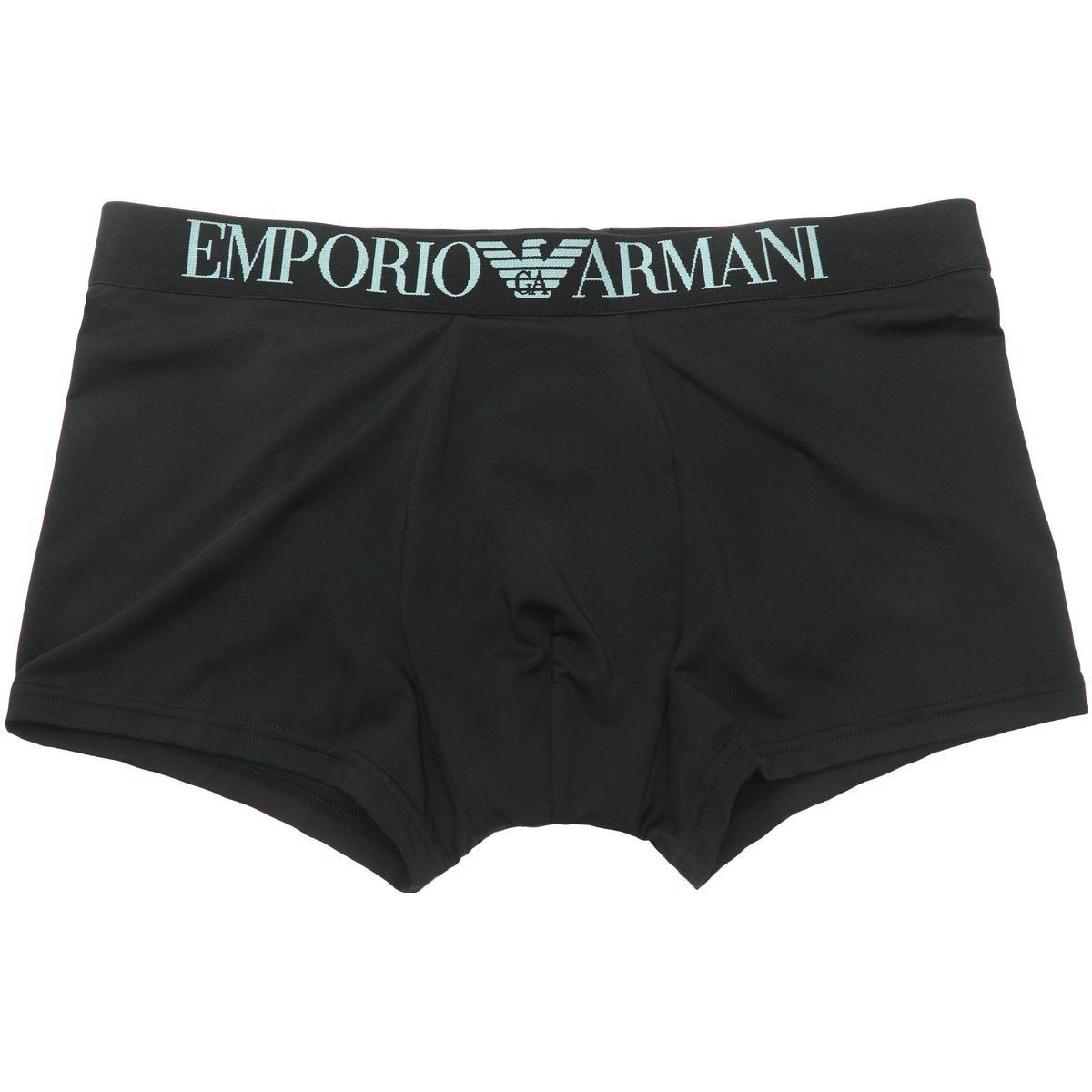 Emporio Armani FW23 Повседневные боксеры с принтом букв Мужское нижнее белье Черный 111290-3F535-00020 M