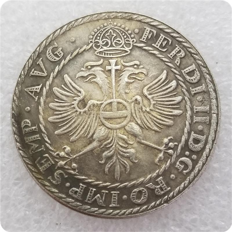 Antique Brass 1624 Replica Commemorative Silver Dollar Coin #1832 Brass