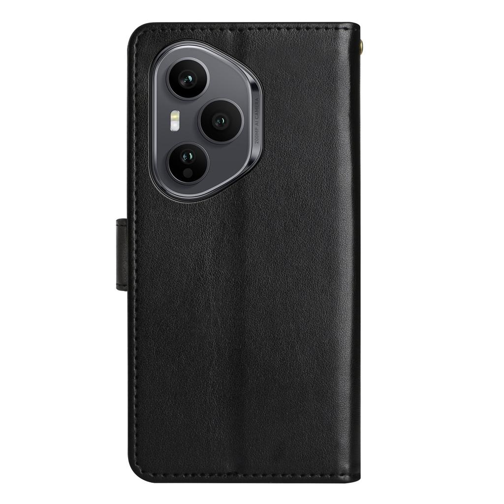 For Honor 400 Pro 5G (Global) Leather Wallet Case Butterfly Flower Imprinted Phone Cover with Strap