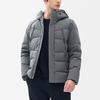 FILA Athletics Basic Sports Simple Hooded Long Sleeve Warm Down Jacket Men Jacket Rock-Gray A11M242904FGY