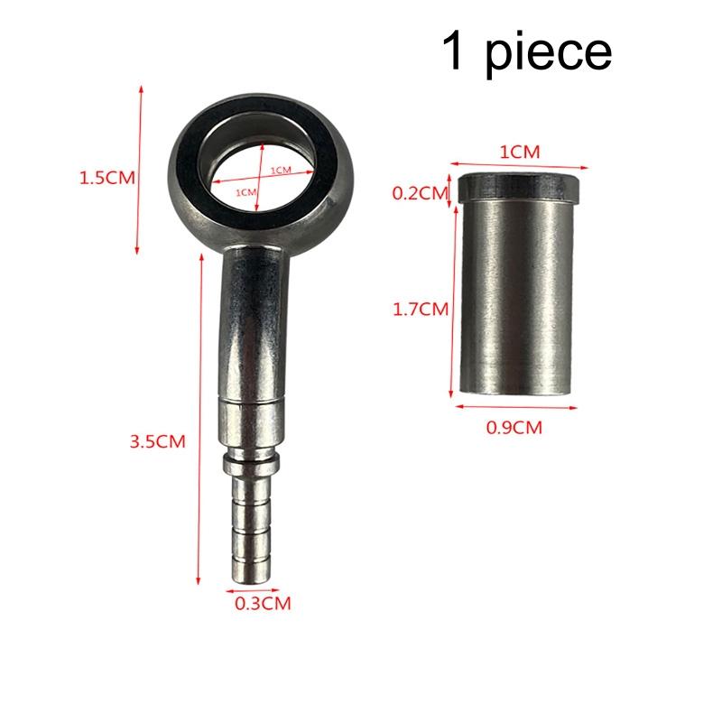 1pc Motorcycle Hydraulic Brake Hose Stainless Steel Rotary Oil Pipeline Joint Auto Banjo Fitting Oil Line Adaptor Universal