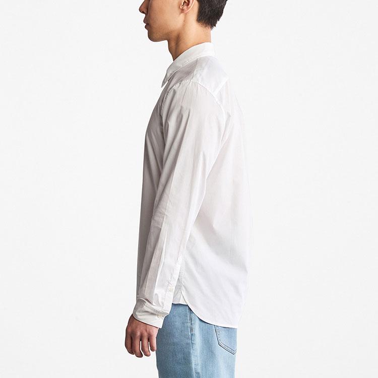 Timberland Casual Solid Color Breathable Business Slim Fit Odor Resistant Long Sleeve Shirt Men shirts White A62XH-100