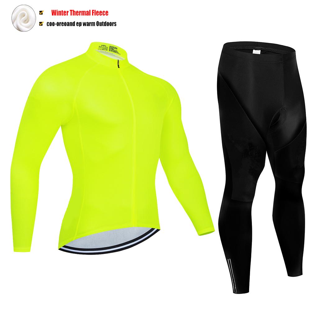 Winter Fleece Herren 2026 Radtrikot Sets Mountainbike Kleidung Wear Ropa Ciclismo Rennrad Kleidung Team Radsportanzug