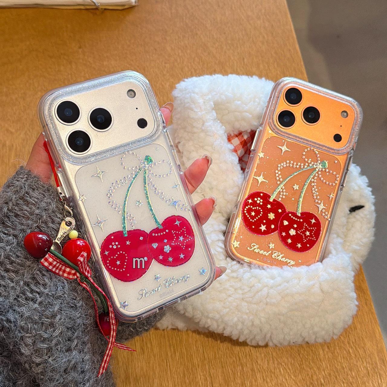 Rhinestone Anti-Drop Clear Airbag Case for Apple iPhone 14-17 Pro Max iPhone 14 Pro Max
