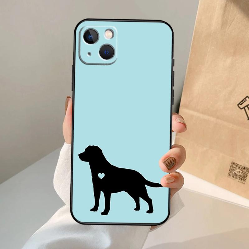 Black Labrador Dog Phone Case For iPhone 17 Air 16 15 13 11 12 14 Pro Max 13 12 mini 15 16 Plus 16e Cover Coque