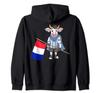 French Fan French Cow Zip Hoodie /