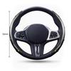 2pcs Carbon Fiber Non-Slip Steering Wheel Cover Car Accessories For Chevrolet Captiva Cruze Silverado Spark Crvalier Malibu