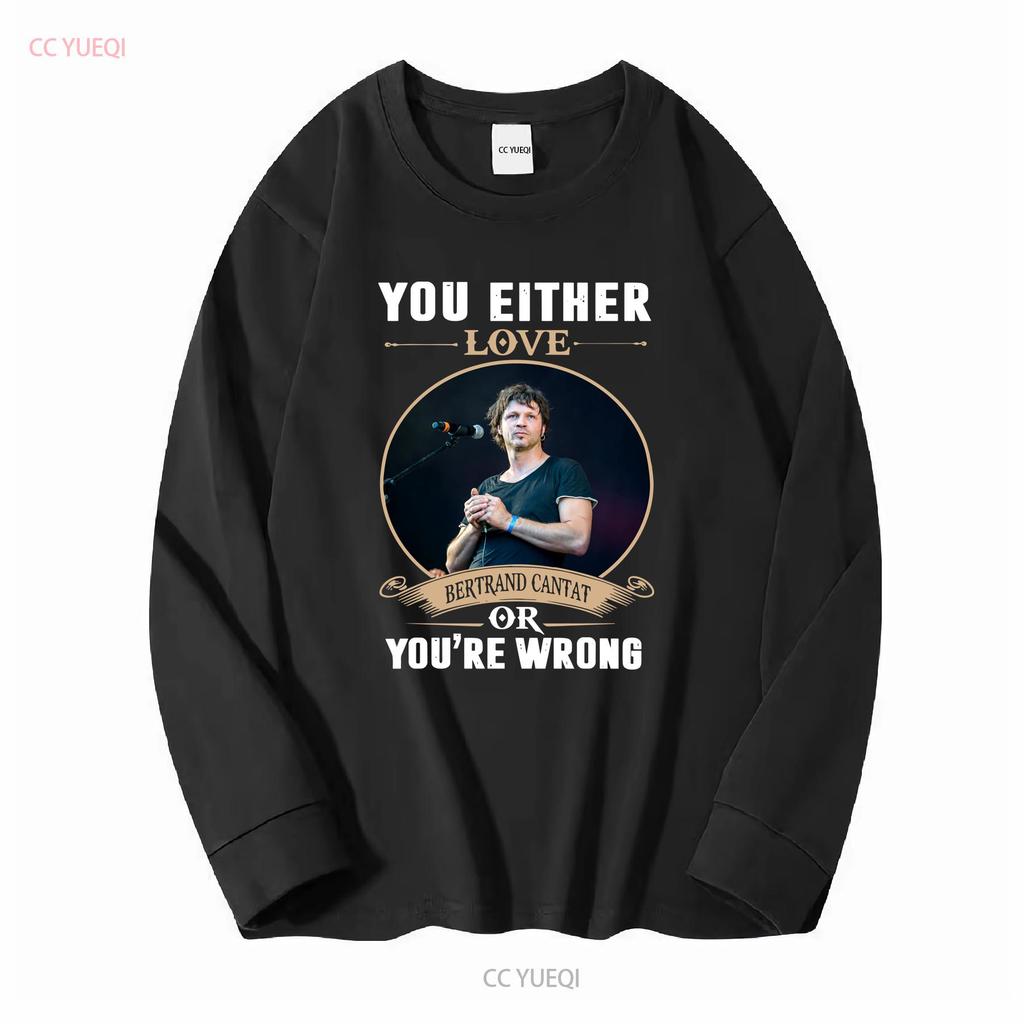 YOU EITHER BERTRAND CANTAT T SHIRT Vintage Washed Stylish Unisex Top For Everyday Wear Stretched Streetwear Casual Graphic