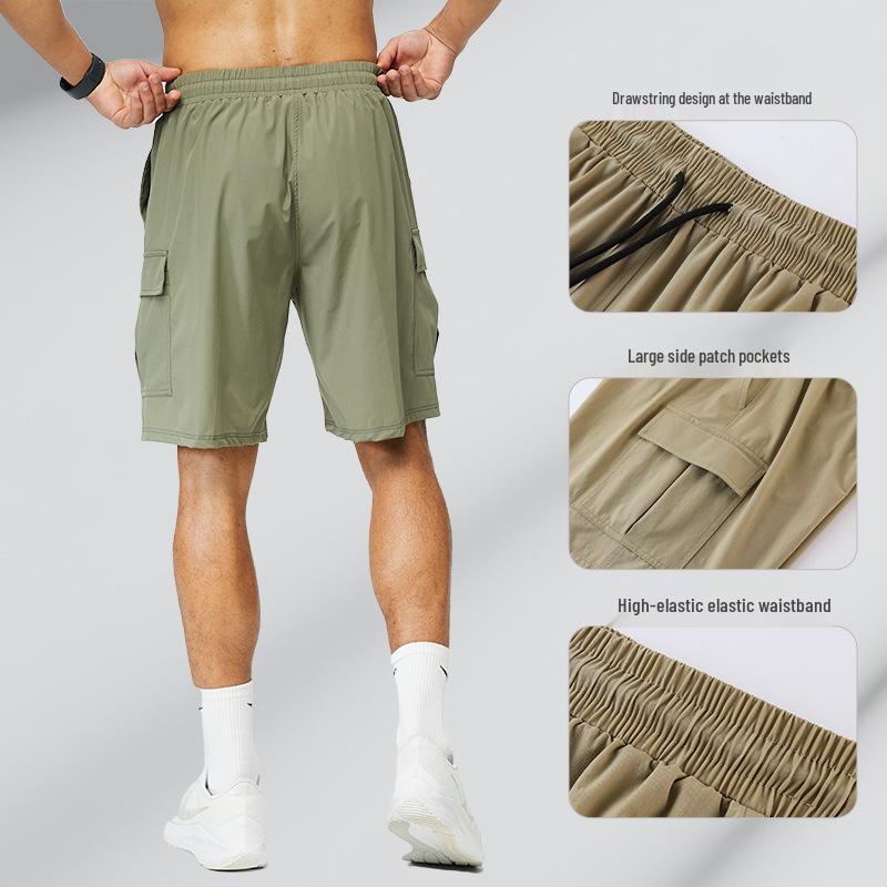 Men's Summer Quick-Dry Casual Sports Shorts - Lightweight, Loose-Fit for Running & Fitness