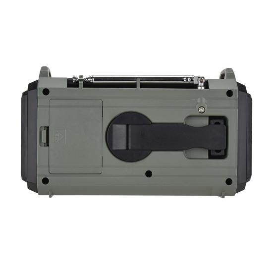 Multifunctional Emergency Radio with Solar Panel Hand Crank USB Charging AM FM SW NOAA Weather 3.5mm Headphone Jack SOS