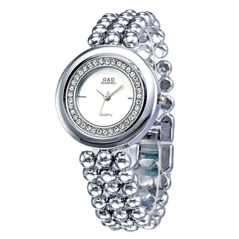 

Повседневные часы Кварцевые часы Женские аналоговые наручные часы Часы из нержавеющей стали Relogio Feminino