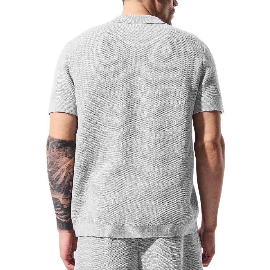 Alo Yoga Sports Club Sweater Knit Polo Shirt Men's m1250r