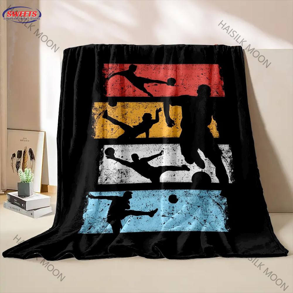 Football Themed Throw Blanket, Soft Bedding, Blanket for Couch Bed Sofa Office, Warm Birthday Christmas Gift Next Day Shipping