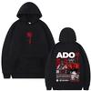 Limited Ado Hibana World Tour Hoodies Men Women Fashion Pop Music Hoodies Streetwear Japanese Style Hooded Sweatshirts