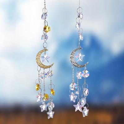 Suncatcher Decor Lightweight Handmade 2 Colors Trendy Modern Style Hanging Prism Decor for Gifts