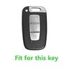 Auto Smart Key Fob Cover Case Fit For Hyundai Genesis Coupe Sonata Ix35 Fit For Kia Forte Sportage K2 K5 New Alloy Genuine Leather Automotive Auto