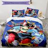 3pcs UFO Robot Grendizer2 Cover Set - Personalized Name, HD Printed Bedding with 1 Cover and 2 Pillowcases - Perfect for Home Decor, Easy Care