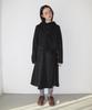 Ronron Big Button Sweat Midi Skirt Black