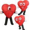 Valentine's DayRed Love Heart Smiling Props Inflatable Love Cosplay Costume For Adults Atmosphere Stage Performance Prop Gifts