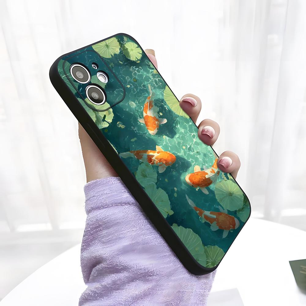 Funny Goldfish Phone Case For IPhone 17 Pro Max 15 Pro 16 14 Plus 12 13 Mini 11 Pro Shockproof Soft Cover