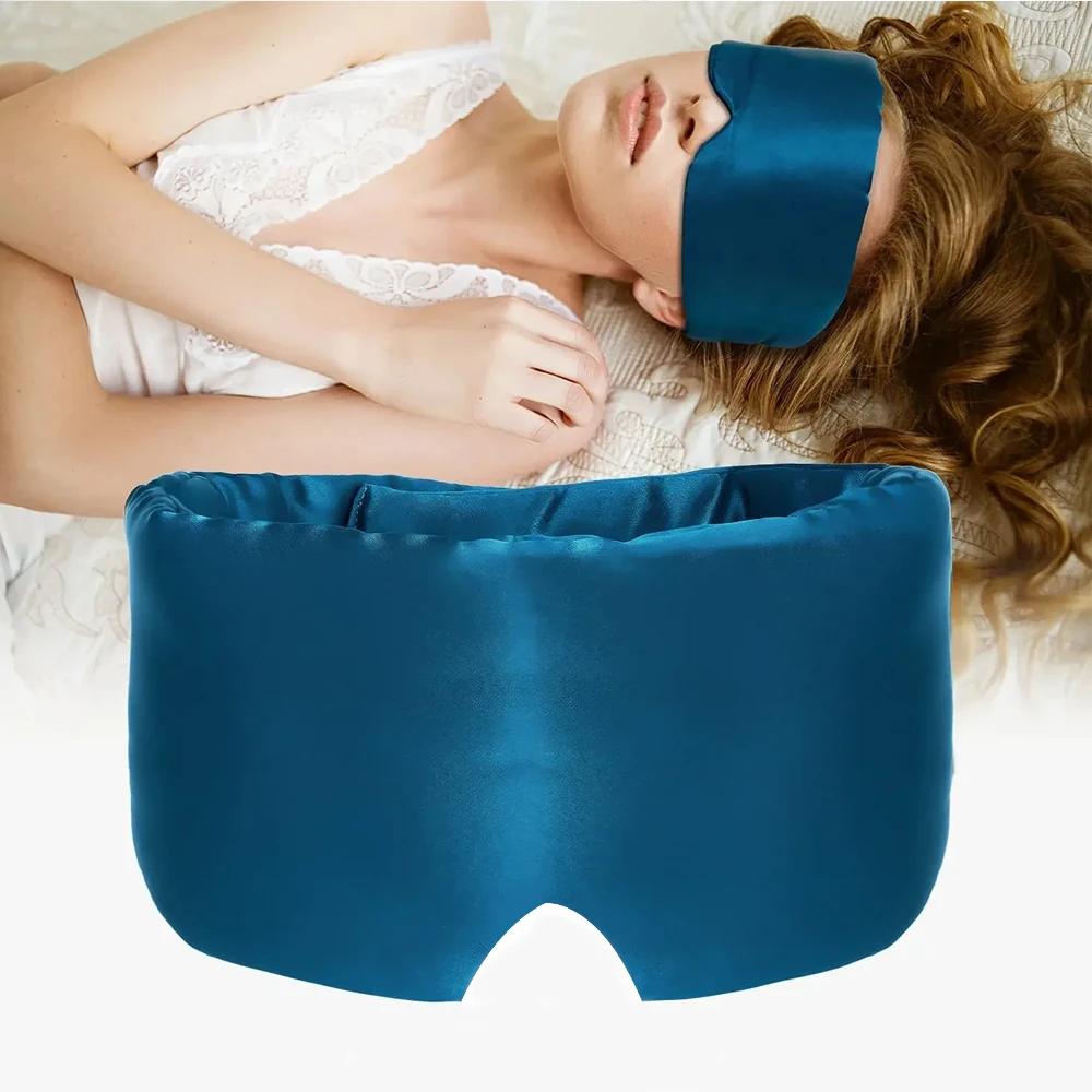 Adjustable Mulberry Silk Sleeping Mask Eye Mask for Sleep Silk Eyemask Sleeping Blackout Light Eyeshade Patch Eyes Cover Mask