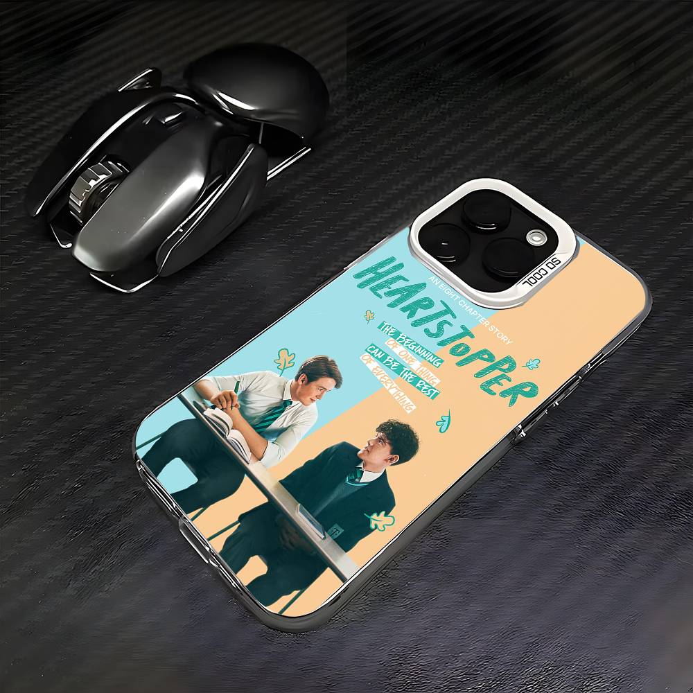 Gay TV H-Heartstopper Θήκη Κινητού Για iPhone 16 15 14 13 12 11 Pro Max Λευκή Ματ Λέιζερ Μεταλλική Aurora Funda