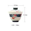 150ml Hand-painted Peach Gaiwan Creative Tea Tureen Household Tea Bowl With Lid Kit Tea Maker Cover Bowl Tea Items Decoration