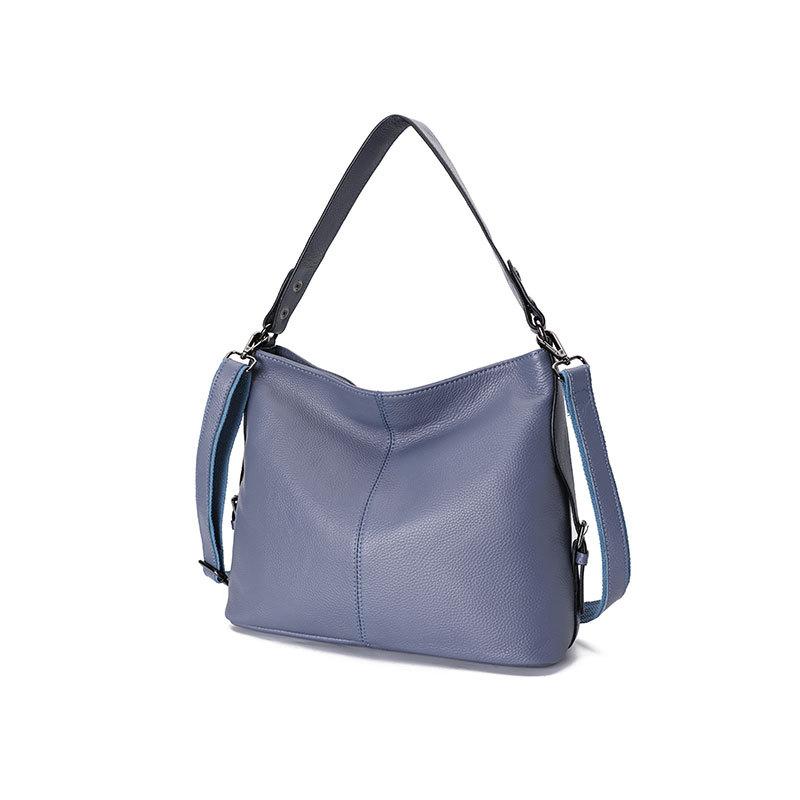 Soft Genuine Leather Shoulder Bag Women Messenger Bag Casual Female Crossbody Bag Large Capacity Daily Handbag Satchel