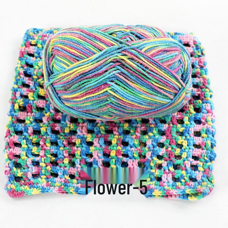 Su He 4-Strand Combed Cotton Yarn for Handmade Knitting: DIY Milk Cotton for Dolls, Cushions, and Blankets.