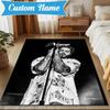 Custom Name Rap Music Malone  Rug Game Carpet, Floor Mat for Bedroom Living Room Entryway Rug, Home Decor Idea Gift for Christmas birthday