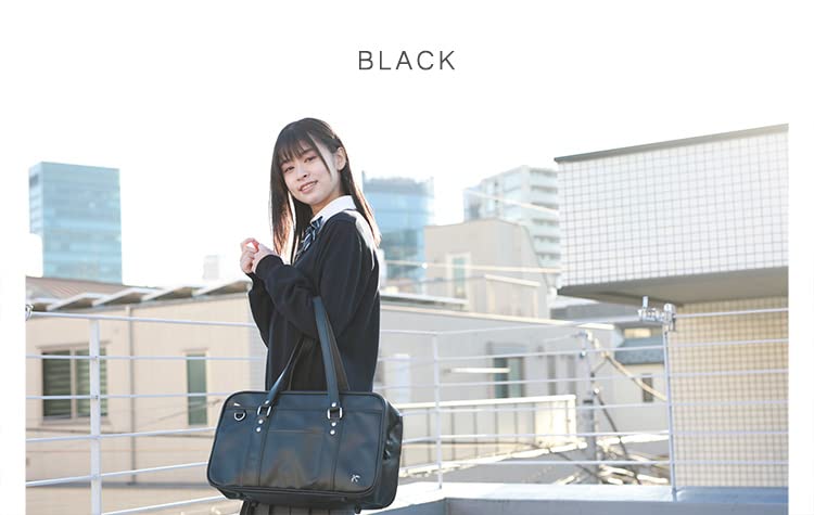 Trunk School Bag Black X Synthetic Black School Bag [Konomi] ARCB-2011 Silver, Leather,