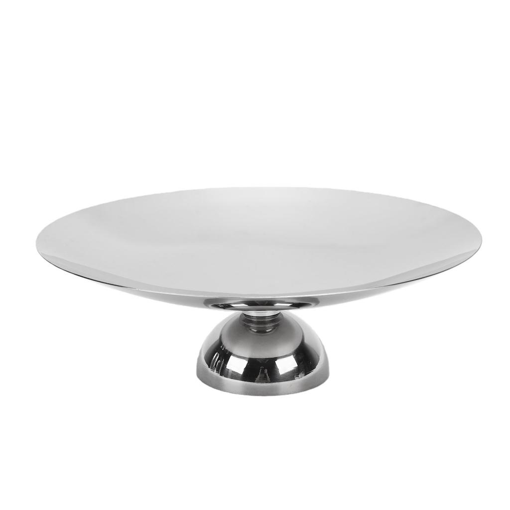 Pedestal Bowl Nordic Style Multifunctional Stainless Steel Footed Dessert Snack Tray for Living Room