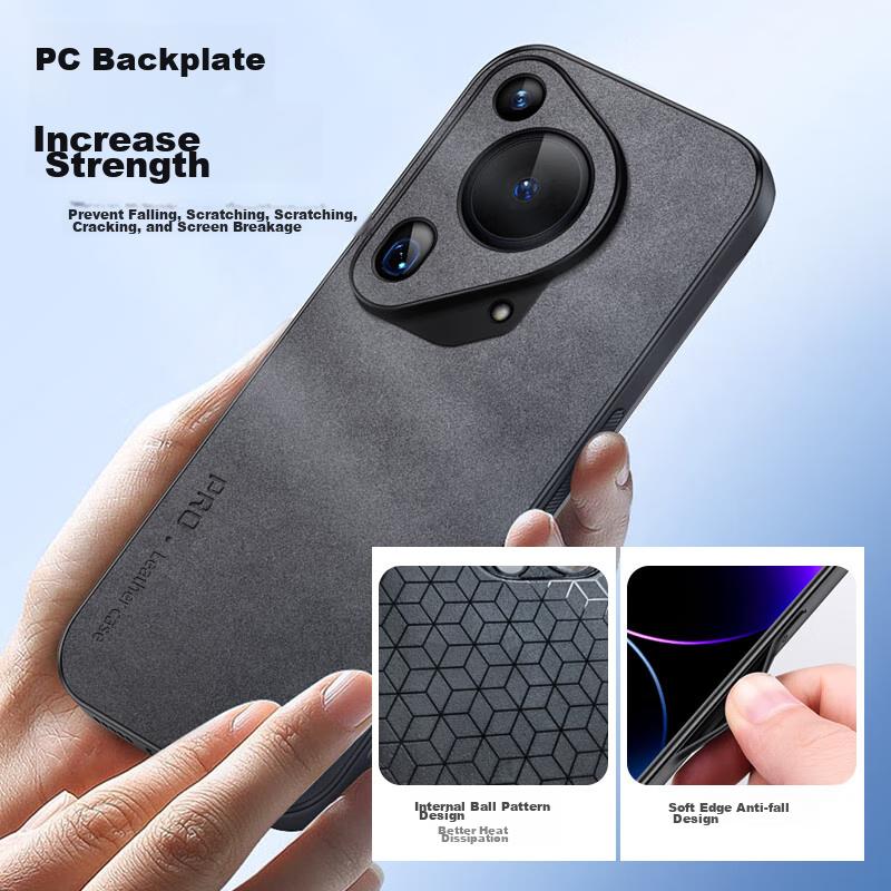 Huawei Pura70Ultra Phone Case, P70 Ultimate Edition Protective Cover, Shockproof Full Coverage Soft, Simple Luxury Silicone Outer Casen, Black