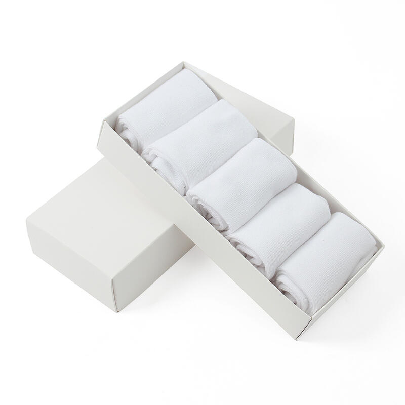 10 Paar einfache Damen-Wadenstrümpfe (Weiß)