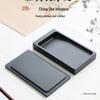 Natural Stone Inkstone for Beginners - Rectangular Inkwell for Good Ink Grinding