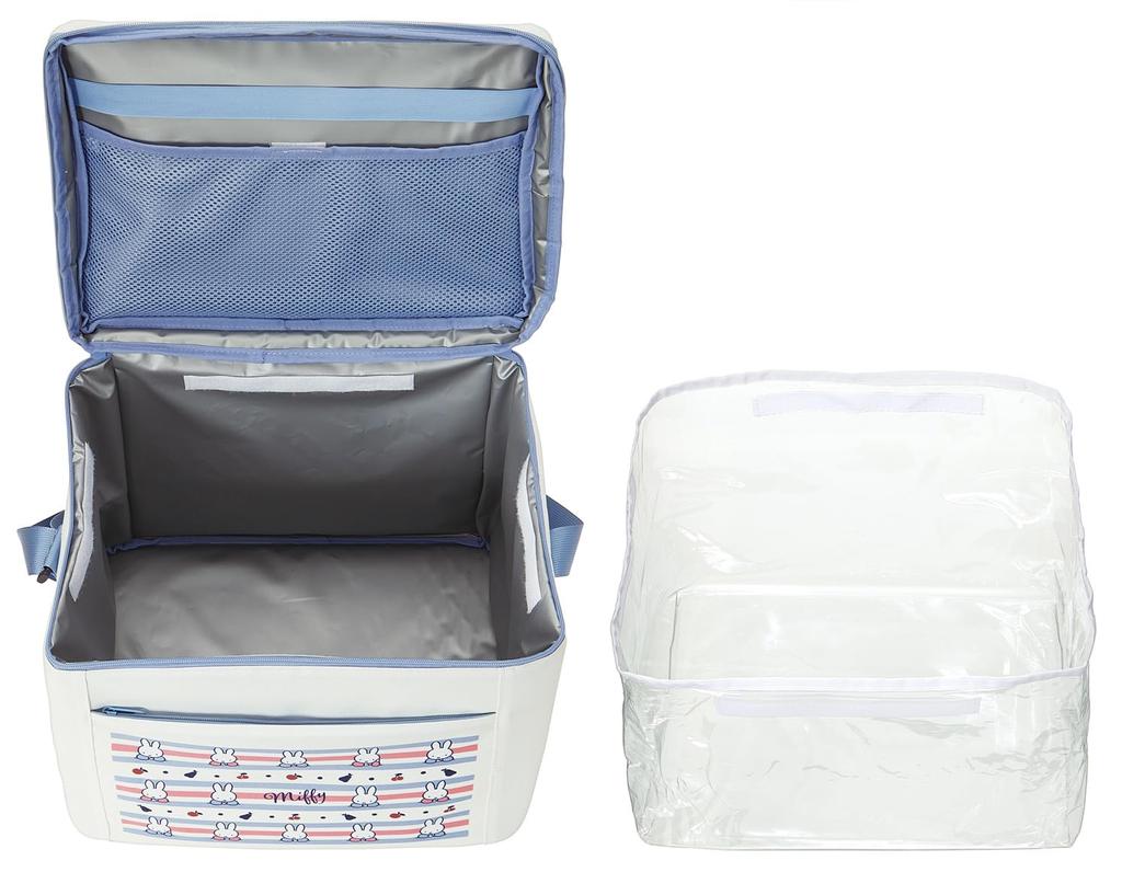 Skater Foldable Insulated Bag 25L with Shoulder Strap and Clear Bag Miffy CLB25-A