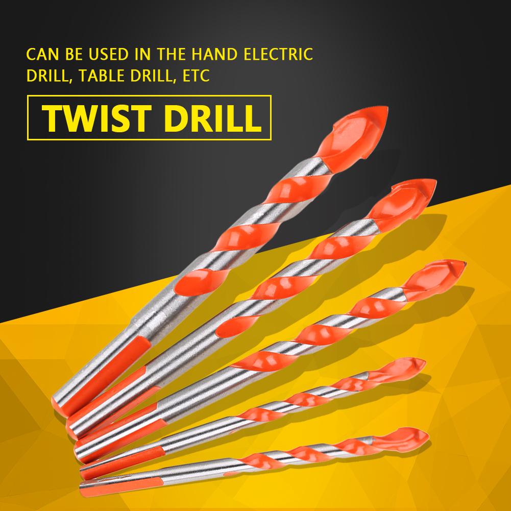 5pcs Handle Multifunctional Alloy Drill Bits for Hand Electric Drill 4-10mm