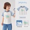 JELLYBABY Kids' Print Color-Block Short-Sleeve T-Shirt