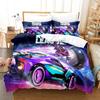 Rocket League Bedding Set Cartoon Comfortable Duvet Quilt Cover Pillowcase Bedding Set Children Bedroom Decoration Home Textile