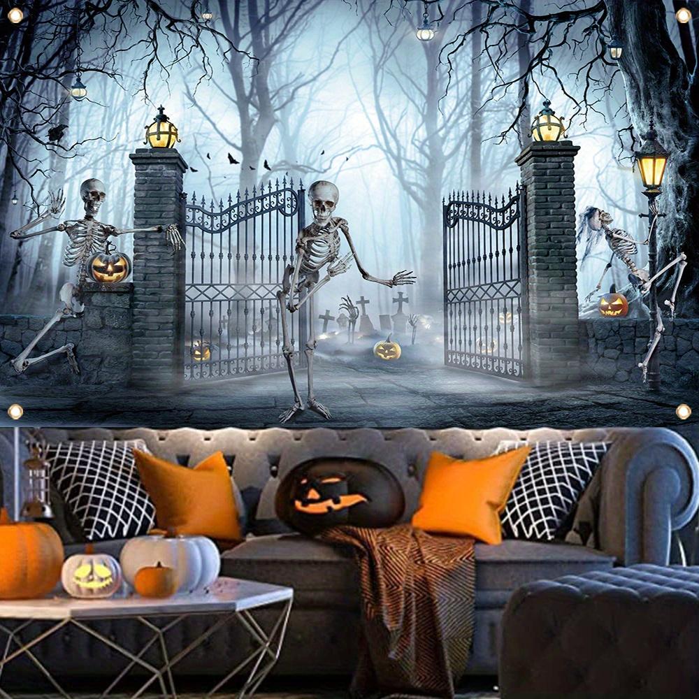 1 Piece Halloween Decoration Banner Indoor and Outdoor Horror Party Decoration Halloween Happy Photo Booth Supplies