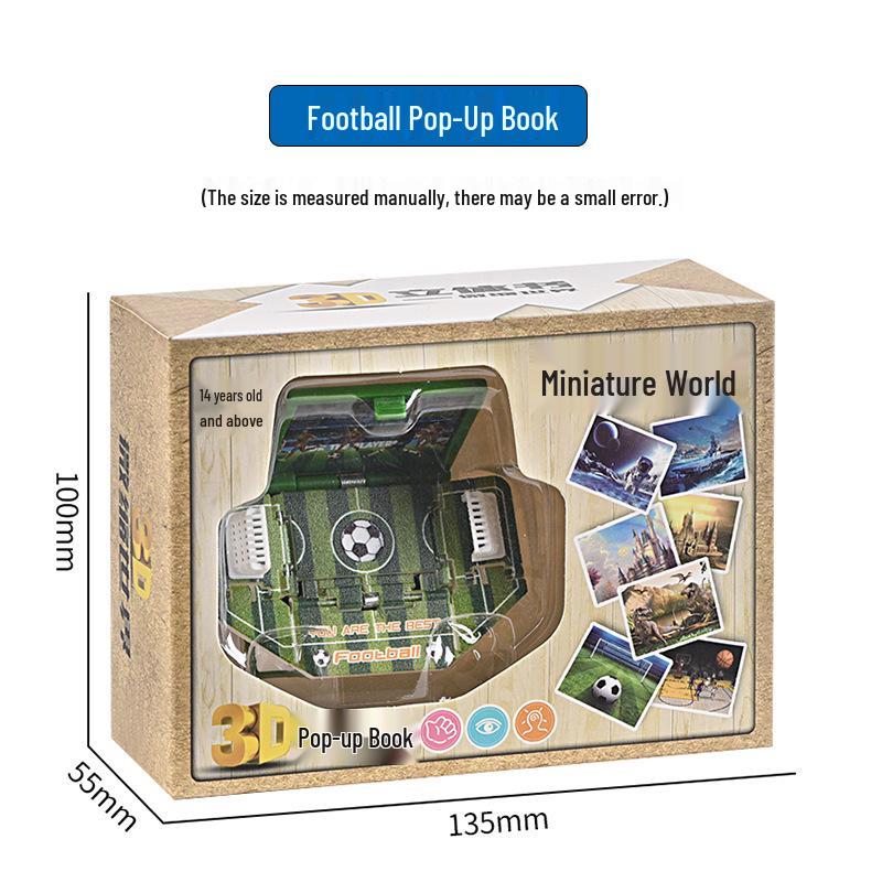 3D Dinosaur & Space Astronaut Pop-Up Keychain Book: Educational, Creative Decompression Toy