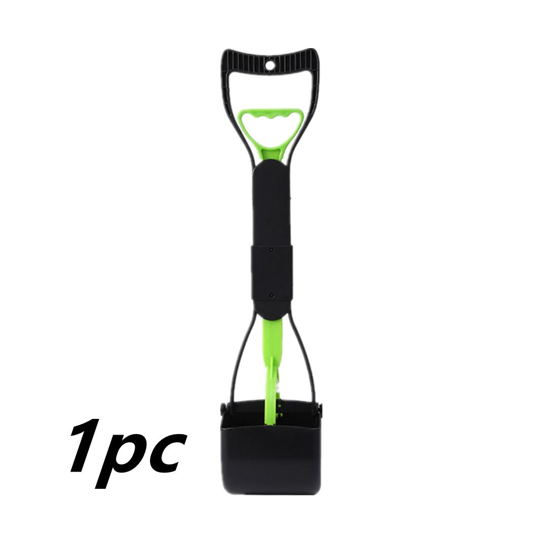 

Совок для собак Совок для какашек с длинной ручкой для управления одной рукой Совок для домашних животных Складной и портативный Легко использовать для уборки грязи на траве 1PC