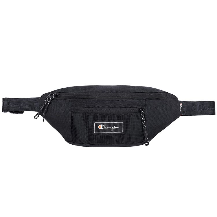 Champion Appliqué Printed Cursive Logo Student Simple Casual Zipper Fabric Waist Bag Unisex Waist Bag Light-Brown U2AACPU37 Green