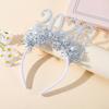Happy New Year Accessory Sparkling 2026 Headband Glitter Eyeglass for Christmas New Year Eve Party Supplies