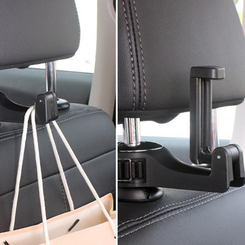 2 in 1 Auto Gadget Auto Rücksitz Haken Aufhänger Organizer Auto Kopfstütze Haken Halter