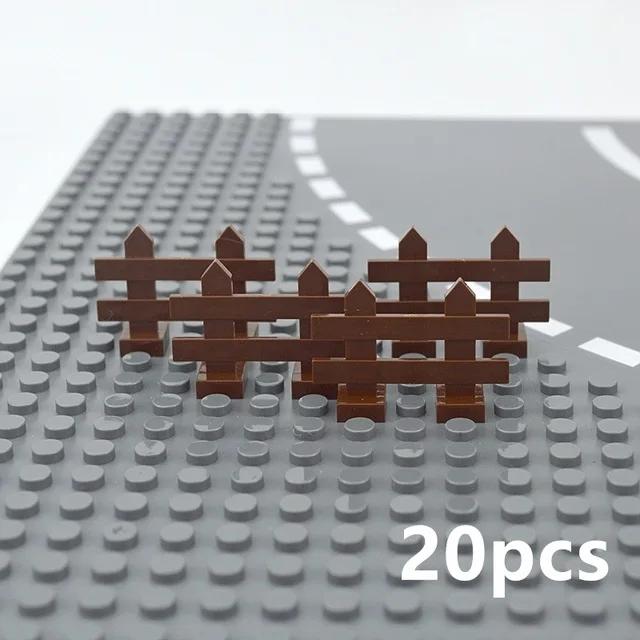 DIY Zubehör Stadt Freunde Haus MOC Teile Zaun Treppen Leiter Tor Bausteine Tür Fenster Figuren Garten Leduo Ziegel