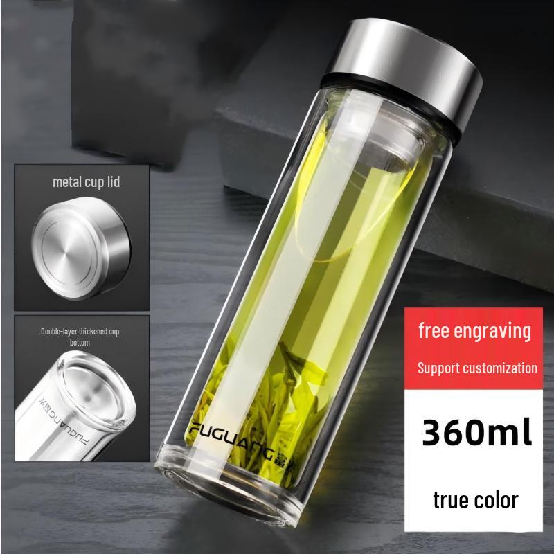 FUGUANG Jiahe Leak-Proof Double-Wall Glass Bottle