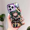 HSR Huohuo Purple Translucent Mobile Phone Case for iPhone 17 16 15 14 13 12 11 X XR XS Air Pro Max Plus Colorful Cover