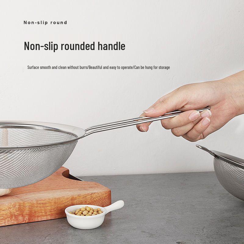 Stainless Steel Superfine Soy Milk & Juice Filter Skimmer Ladle Strainer